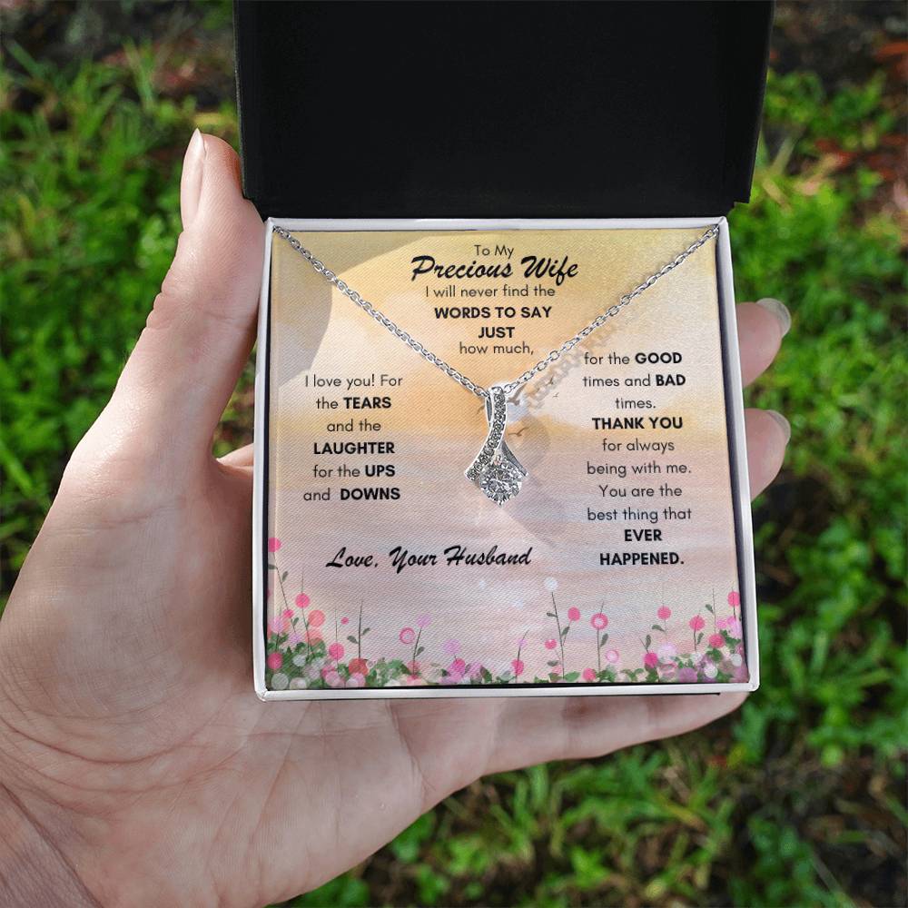 Alluring Beauty Necklace - To My Precious Wife