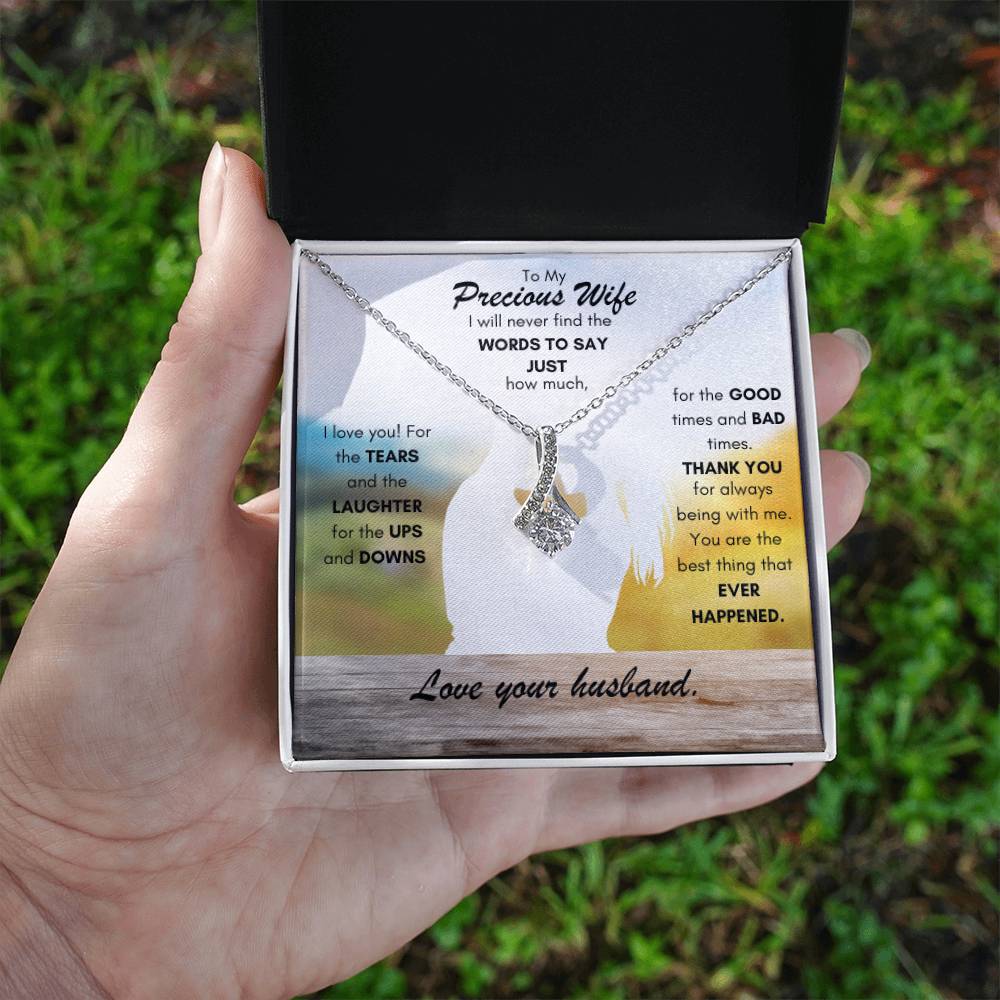 Alluring Beauty Necklace - To My Precious Wife