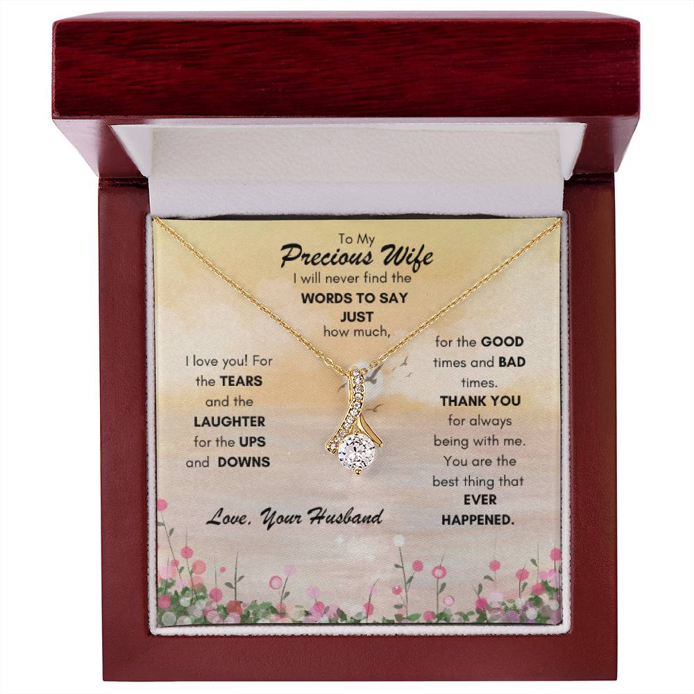 Alluring Beauty Necklace - To My Precious Wife