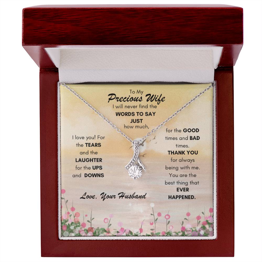 Alluring Beauty Necklace - To My Precious Wife