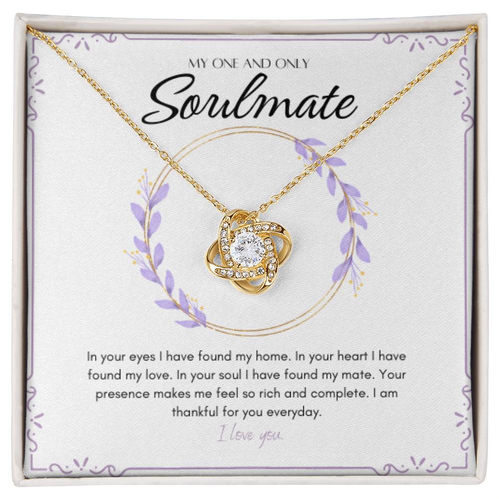 Love Knot Necklace - My One And Only Soulmate