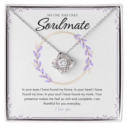 Love Knot Necklace - My One And Only Soulmate
