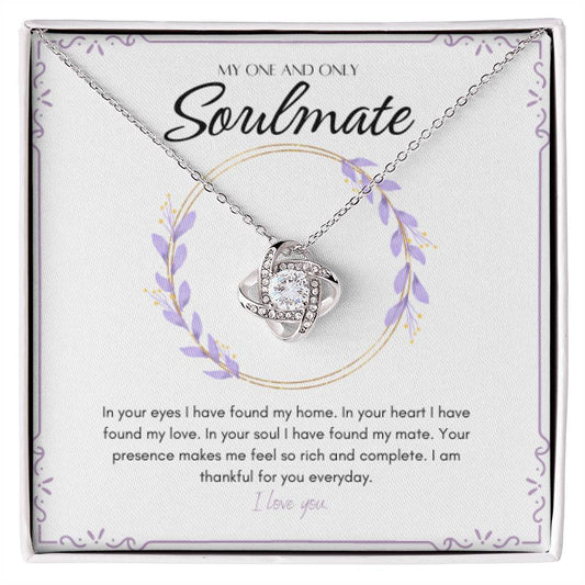 Love Knot Necklace - My One And Only Soulmate