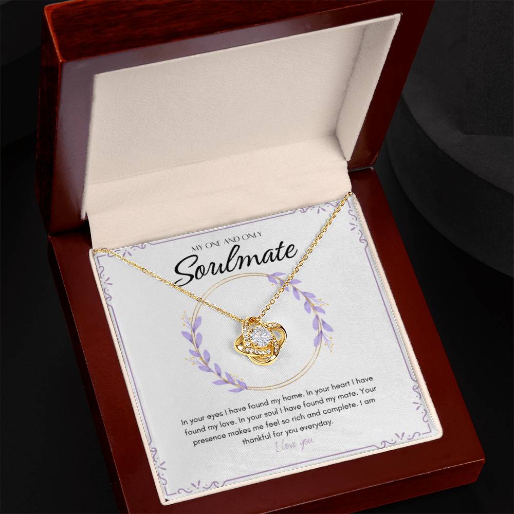 Love Knot Necklace - My One And Only Soulmate