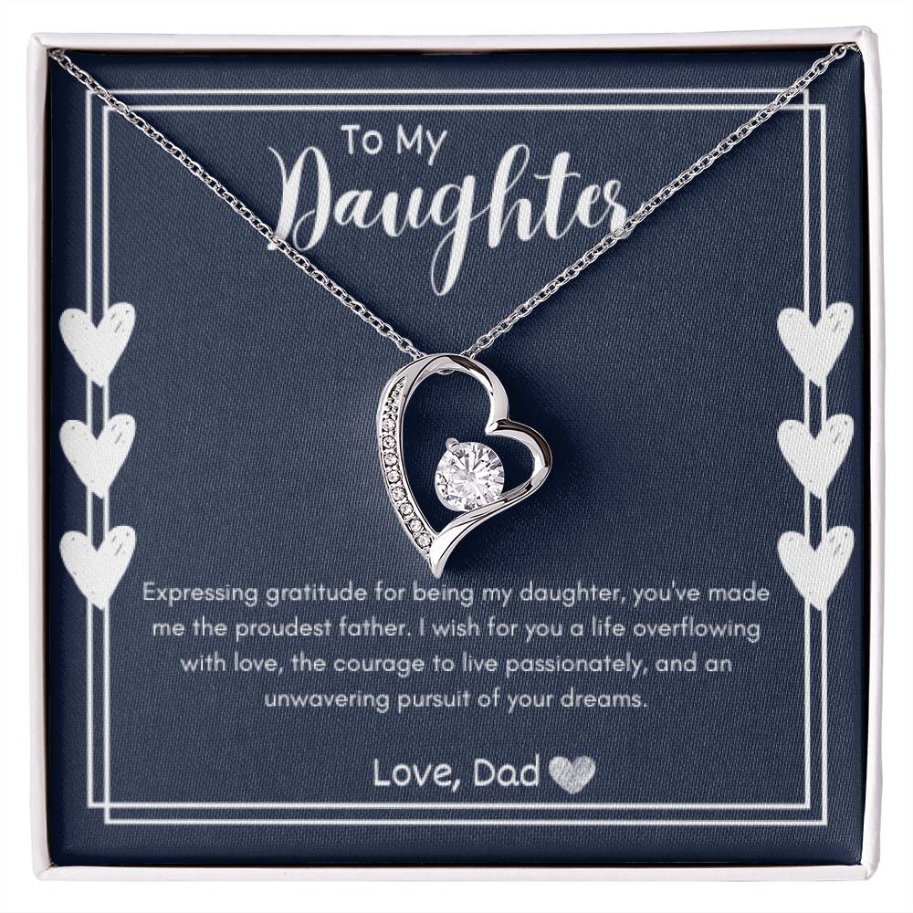 Forever Love Necklace - To My Daughter (Love Dad)