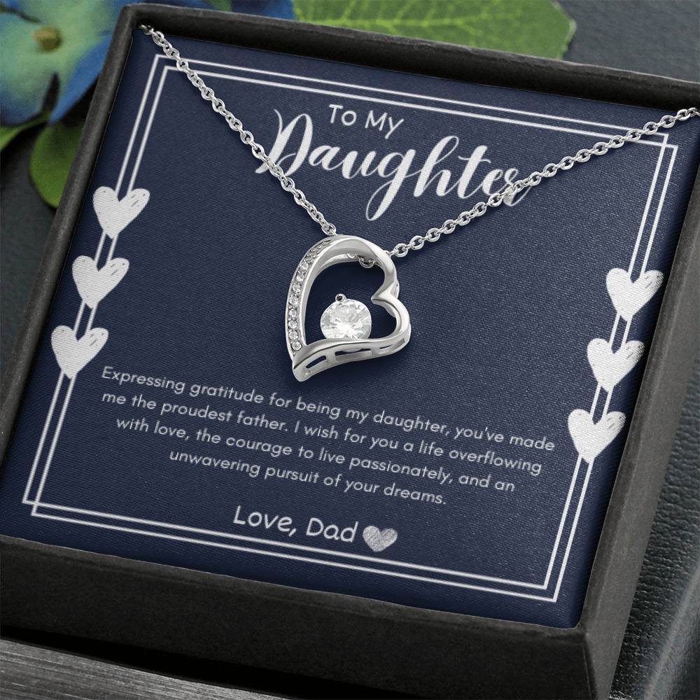 Forever Love Necklace - To My Daughter (Love Dad)