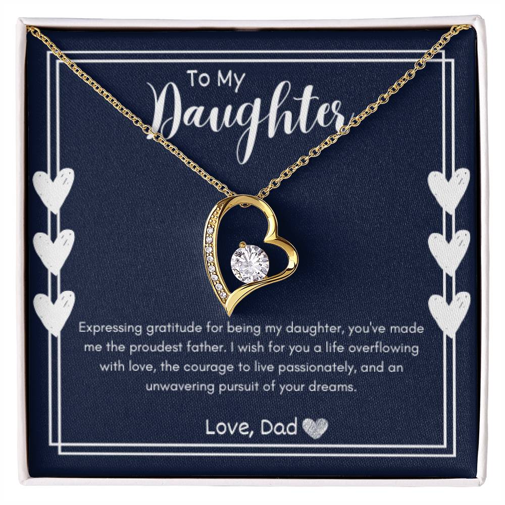 Forever Love Necklace - To My Daughter (Love Dad)