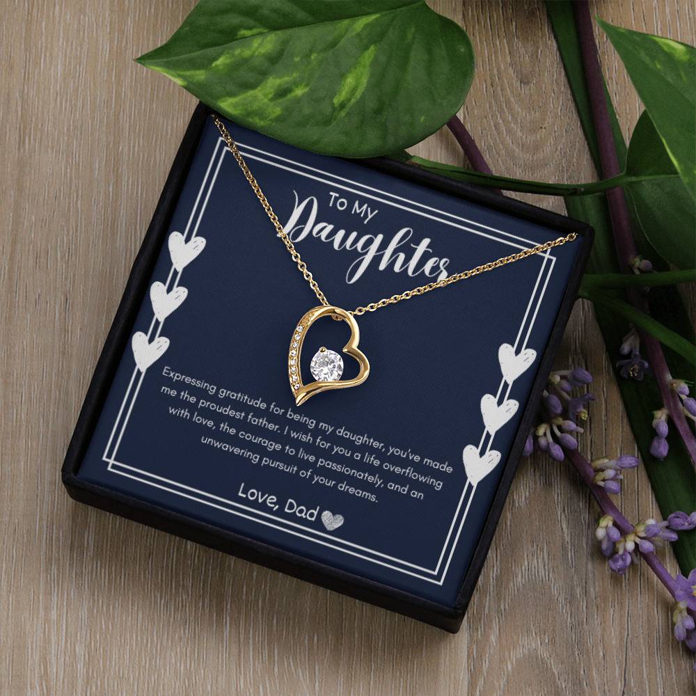 Forever Love Necklace - To My Daughter (Love Dad)