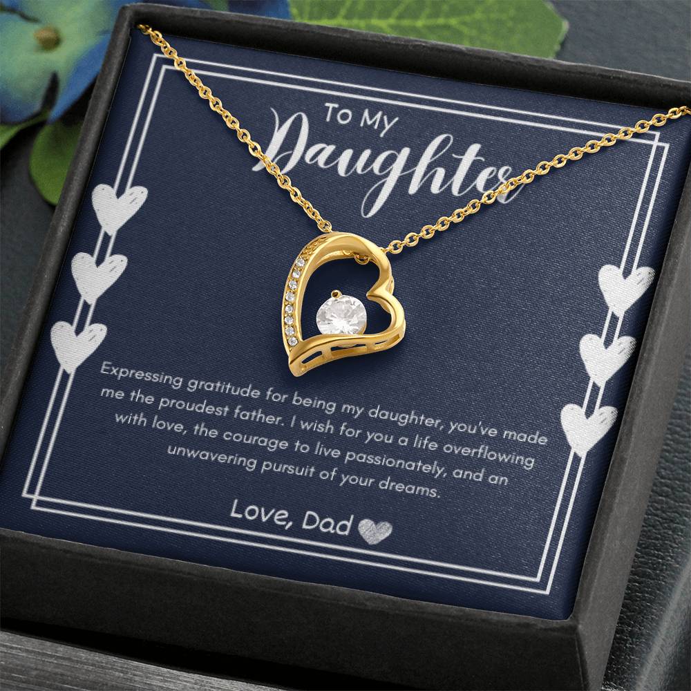 Forever Love Necklace - To My Daughter (Love Dad)