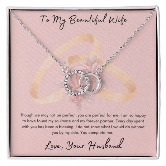 Perfect Pair Necklace - To My Beautiful Wife