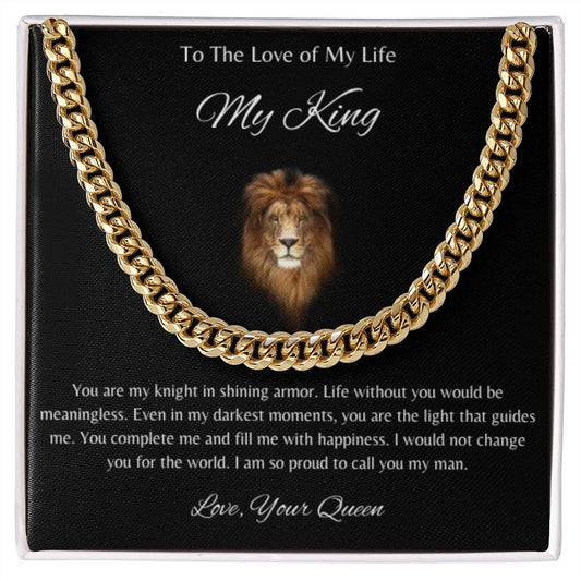Cuban Link Chain - To My King