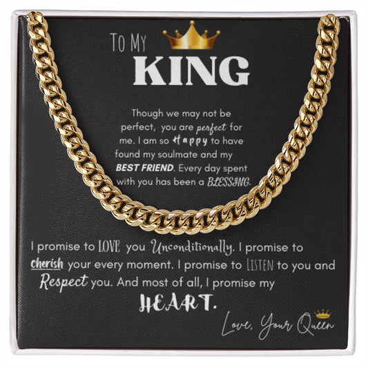 Cuban Link Chain - To My King
