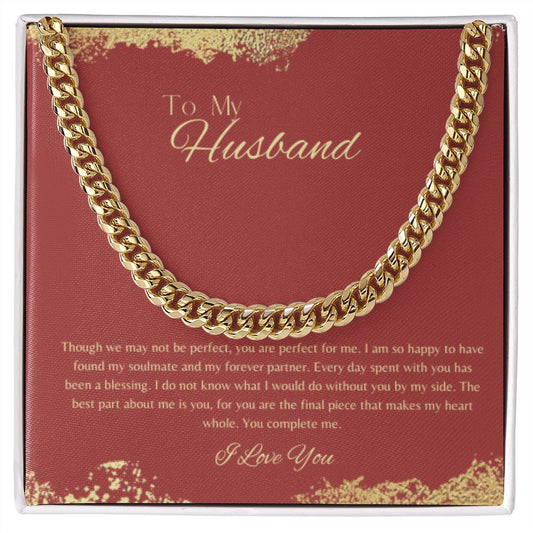 Cuban Link Chain - To My Husband