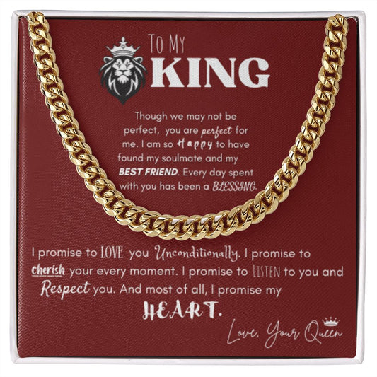 Cuban Link Chain - To My King
