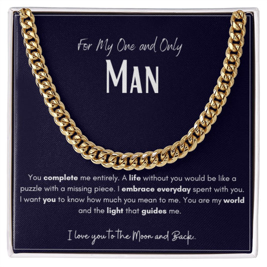 Cuban Link Chain - For My One and Only Man