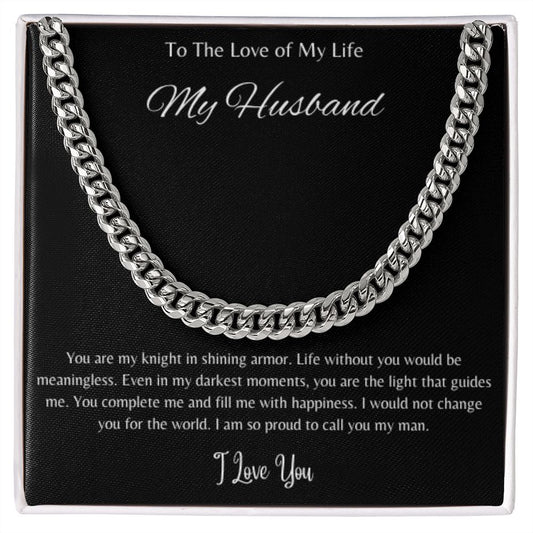 Cuban Link Chain - To My Husband