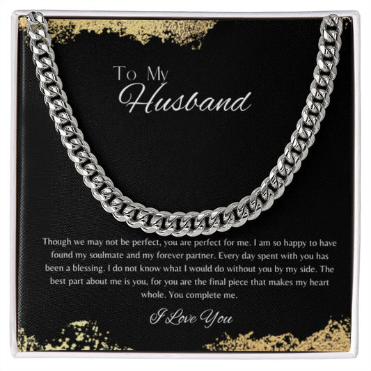 Cuban Link Chain - To My Husband