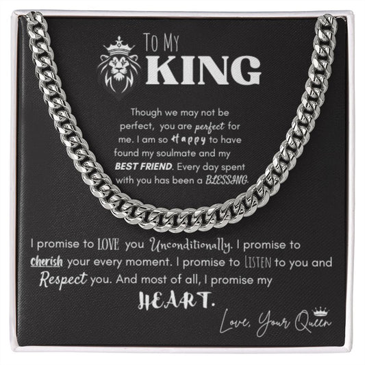 Cuban Link Chain - To My King