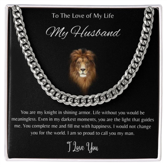 Cuban Link Chain - To My Husband
