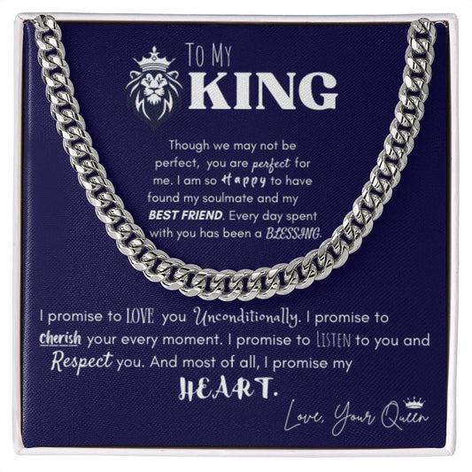 Cuban Link Chain - To My King