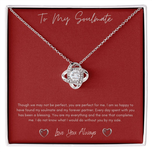 Love Knot Necklace - To My Soulmate