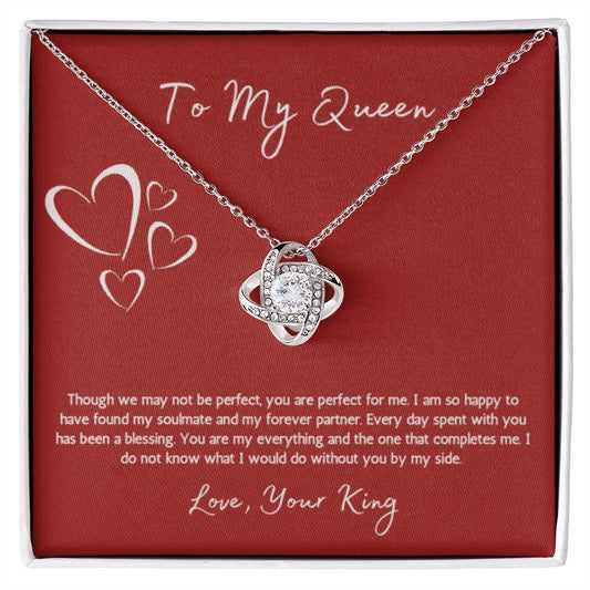 Love Knot Necklace - To My Queen