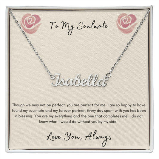 Custom Name Necklace (Stainless Steel or 18k Yellow Gold)