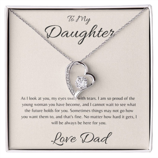 Forever Love Necklace - To My Daughter (Love Dad)