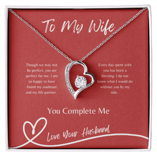 Forever Love Necklace - To My Wife