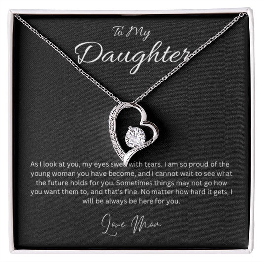 Forever Love Necklace - To My Daughter (Love Mom)