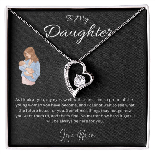 Forever Love Necklace - To My Daughter (Love Mom)