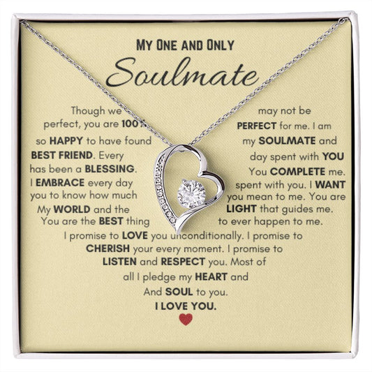 Forever Love Necklace - My One and Only Soulmate