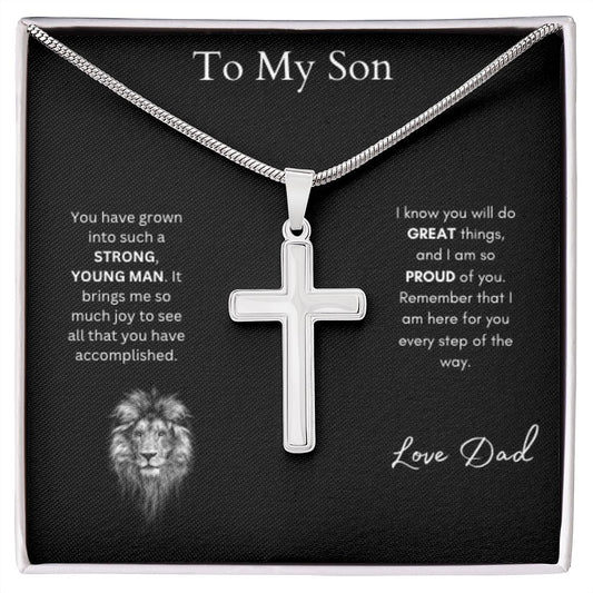 Artisan Crafted Necklace - To My Son (Love Dad)