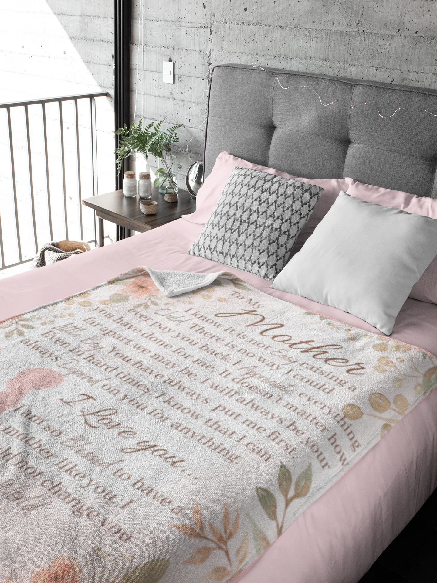 To My Mother Plush Fleece Blanket - 50x60