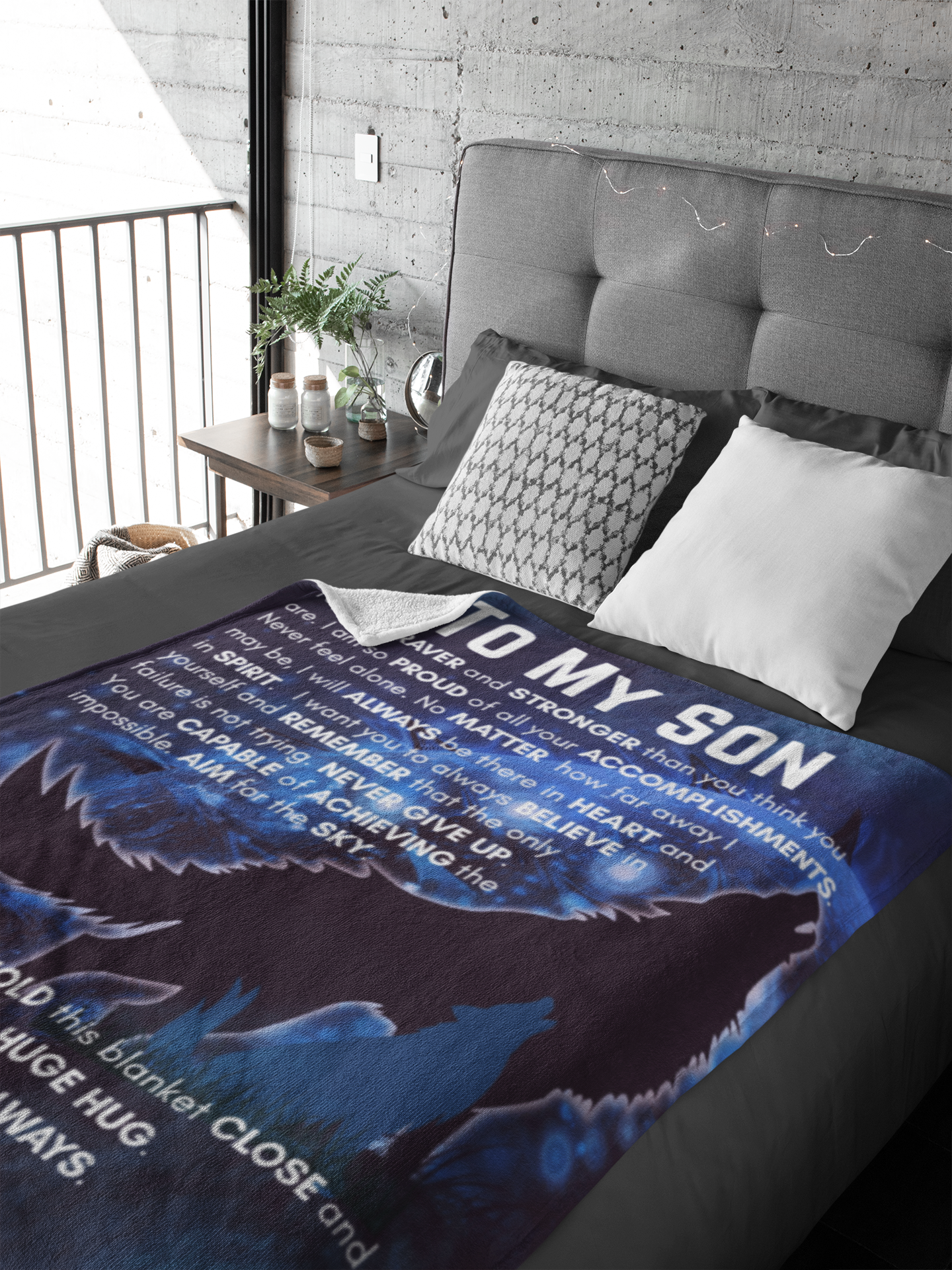 To My Son Cozy Plush Fleece Blanket - 50x60