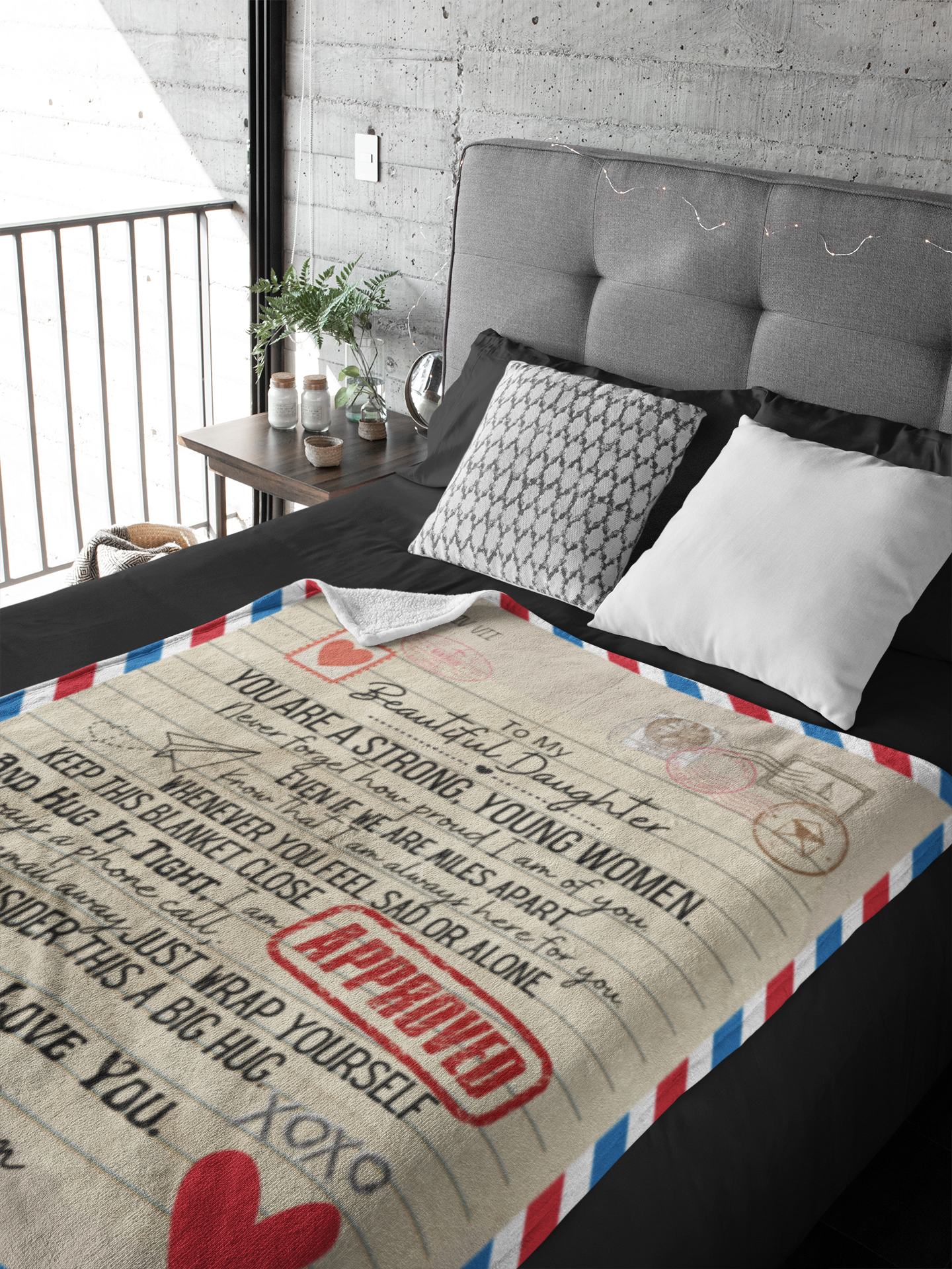 To My Beautiful Daughter Cozy Plush Fleece Blanket - 50x60